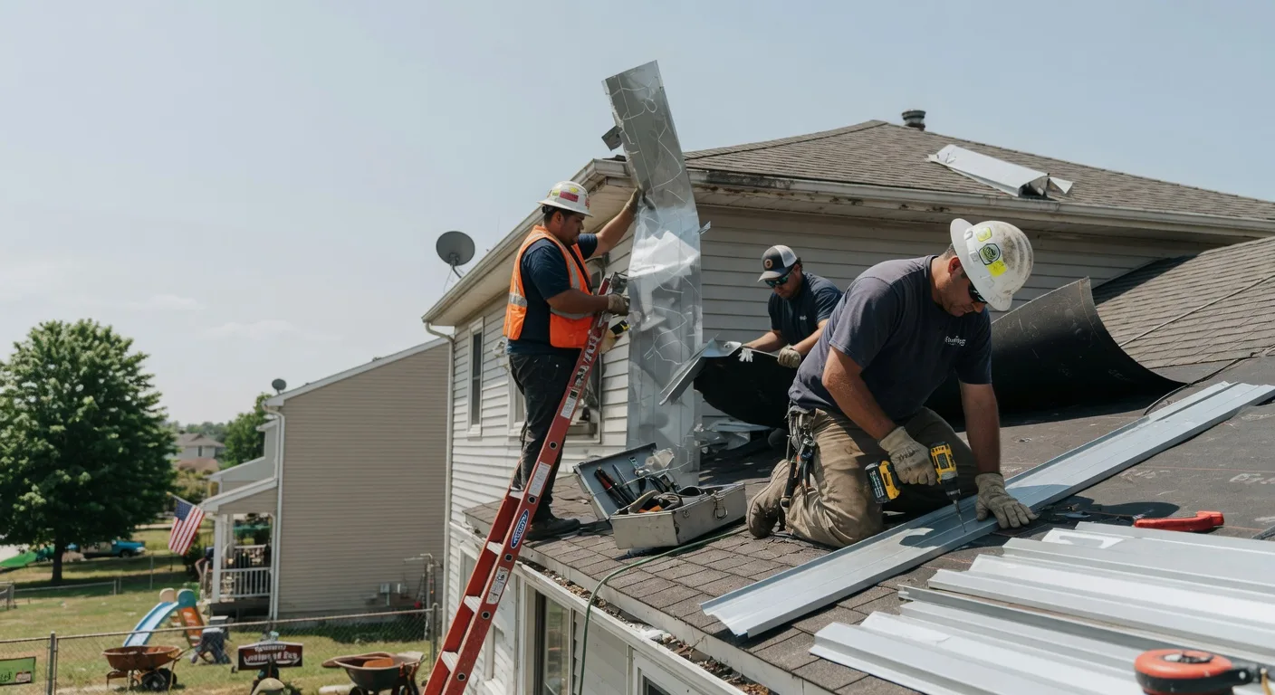 Storm Damage Metal Roof Repair in Beckville, TX